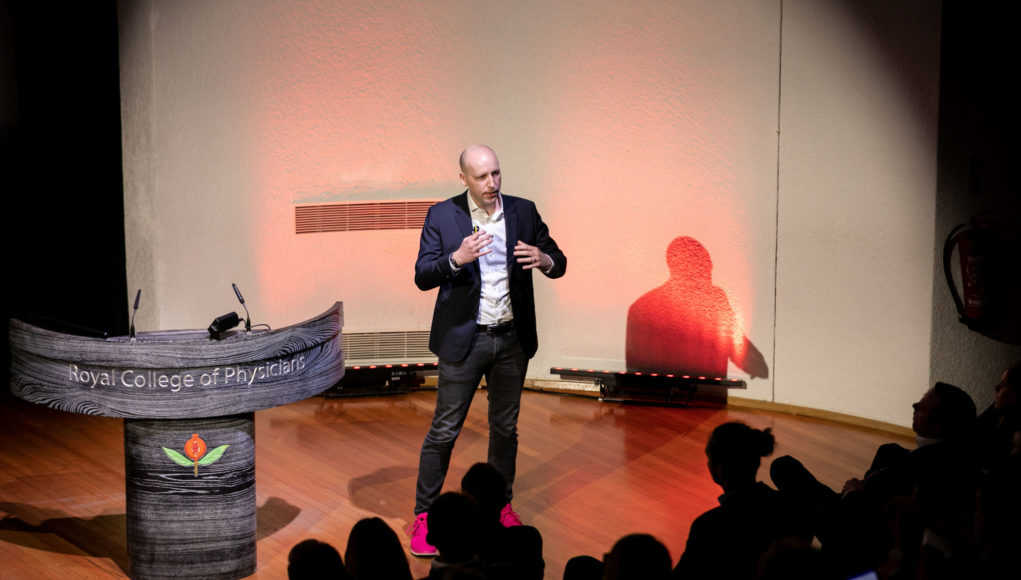 Deutsche Telekom's Joerg Richartz speaking at the Connected TV World Summit 2019