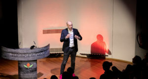 Deutsche Telekom's Joerg Richartz speaking at the Connected TV World Summit 2019