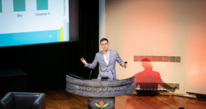 Ampere Analysis' Richard Broughton speaking at the Connected TV World Summit